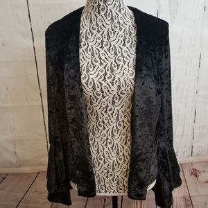Like new black velour blazer